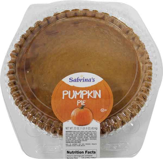 zz SABRINAS PUMPKIN PIE 8" BAKED