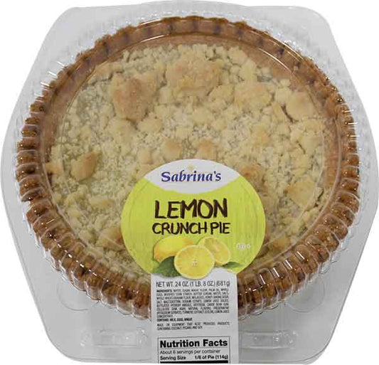 zz SABRINAS LEMON CRUNCH PIE 8" BAKED