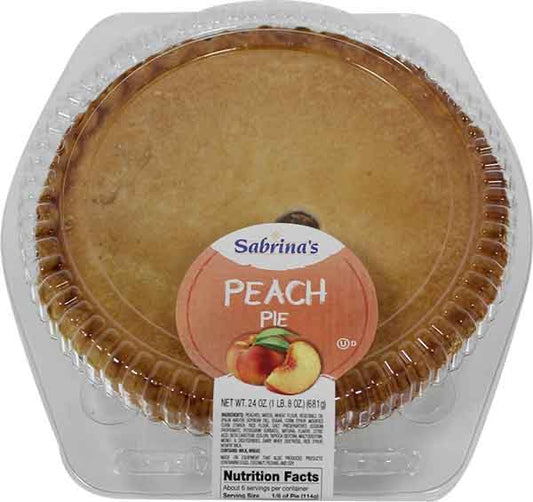 zz SABRINAS PEACH PIE 8" BAKED