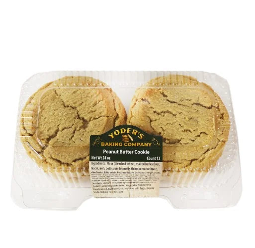 zz YODER Cookie -PEANUT BUTTER COOKIE 12CT /24oz